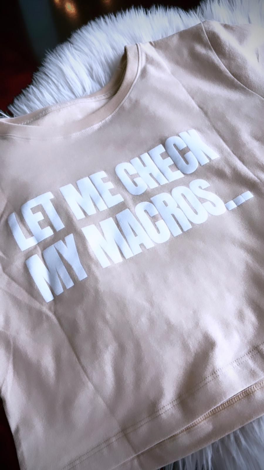 MacroFit Women's Crop Top - Let Me Check My Macros